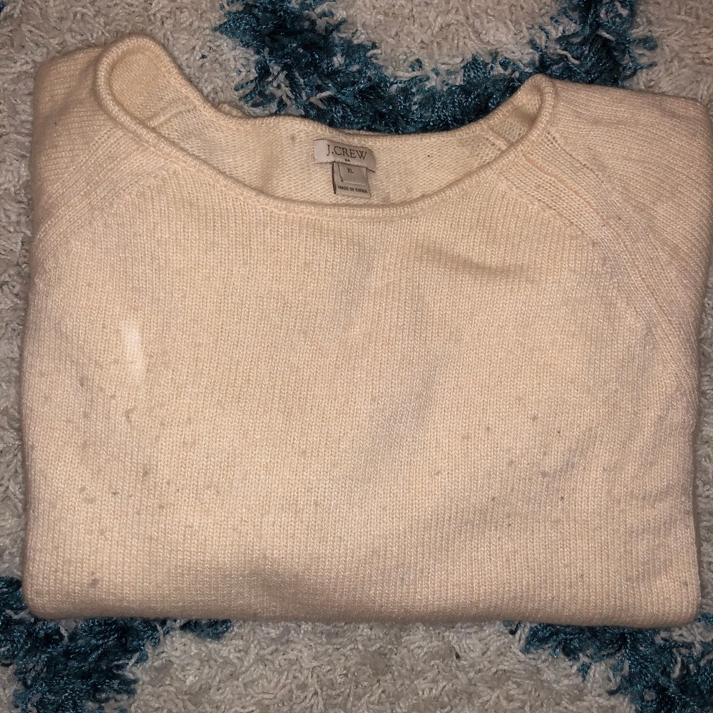 jcrew cream sweater runs small ( S) - Picture 2 of 3